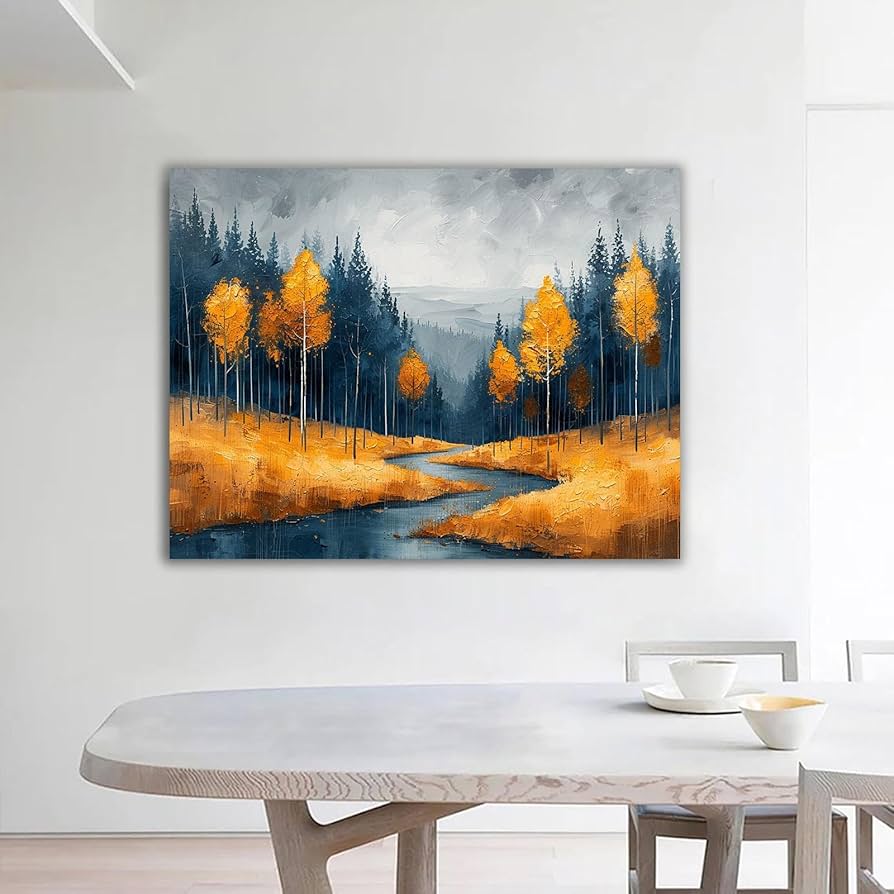 Amazon.co.jp: ZFXFHDR Landscape Painting Nature Abstract